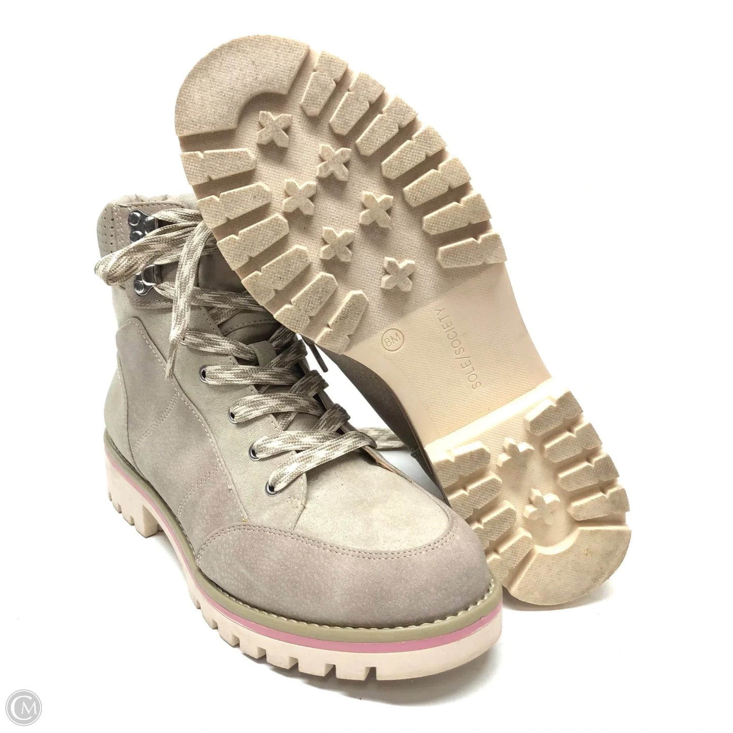 Boots Ankle Heels By Sole Society In Grey, Size: 8