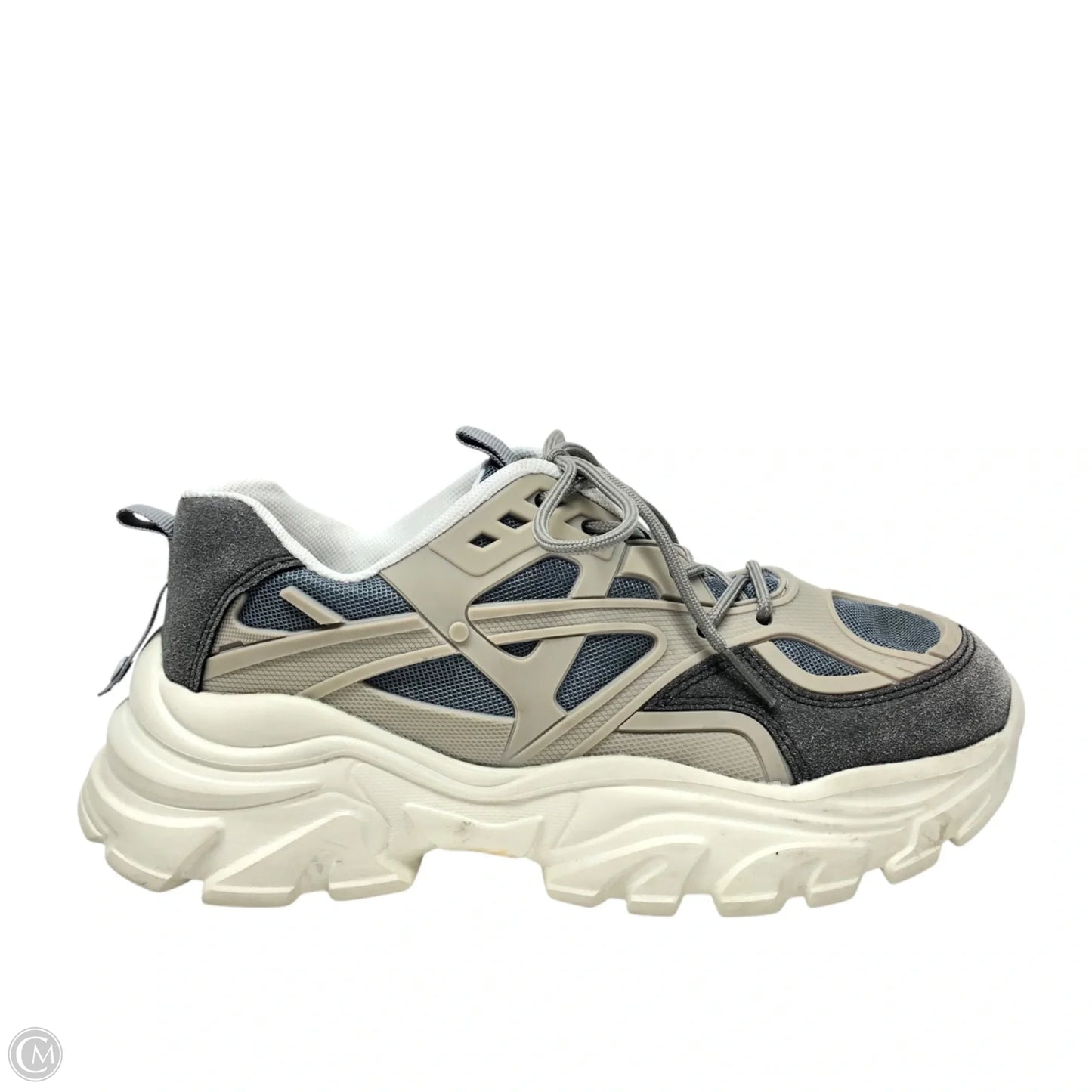 Shoes Sneakers By Clothes Mentor In Blue & Grey, Size: 9.5