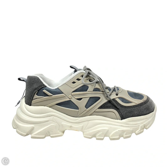 Shoes Sneakers By Clothes Mentor In Blue & Grey, Size: 9.5