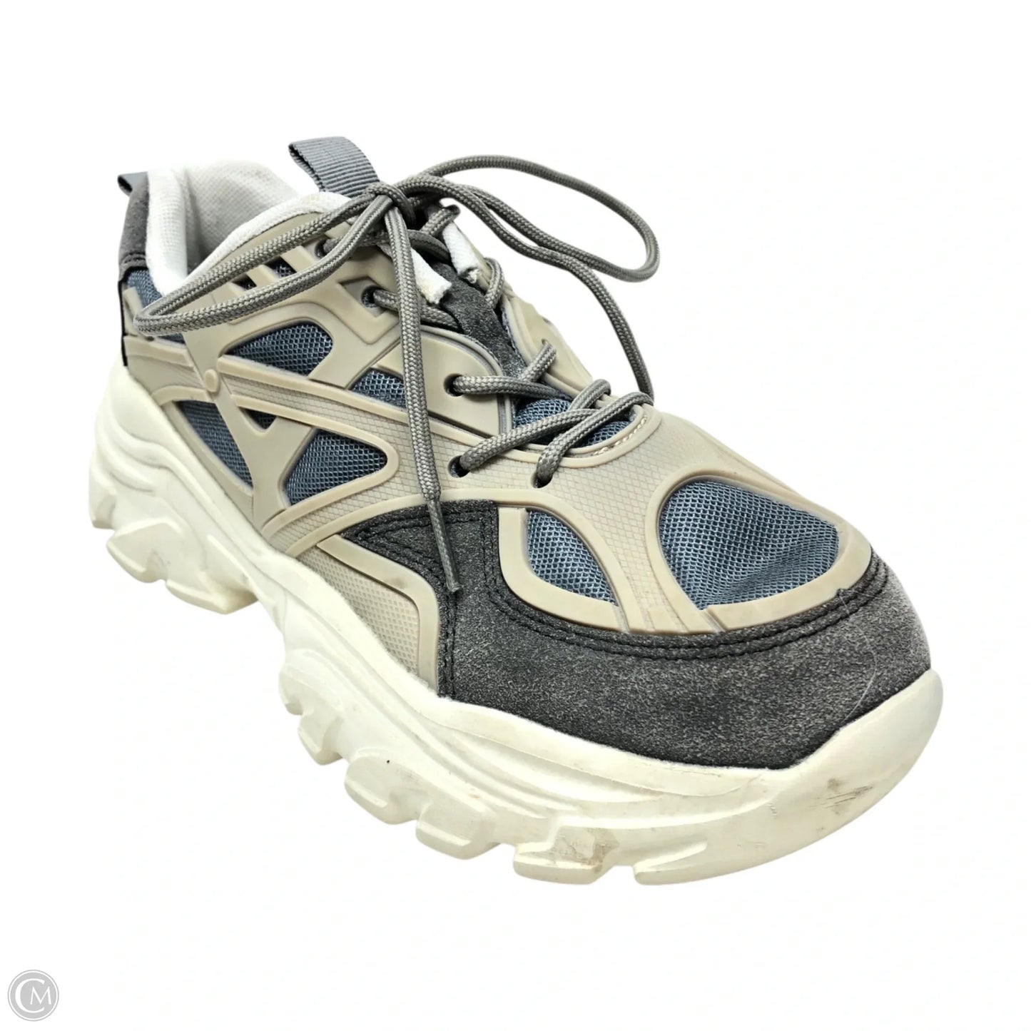 Shoes Sneakers By Clothes Mentor In Blue & Grey, Size: 9.5