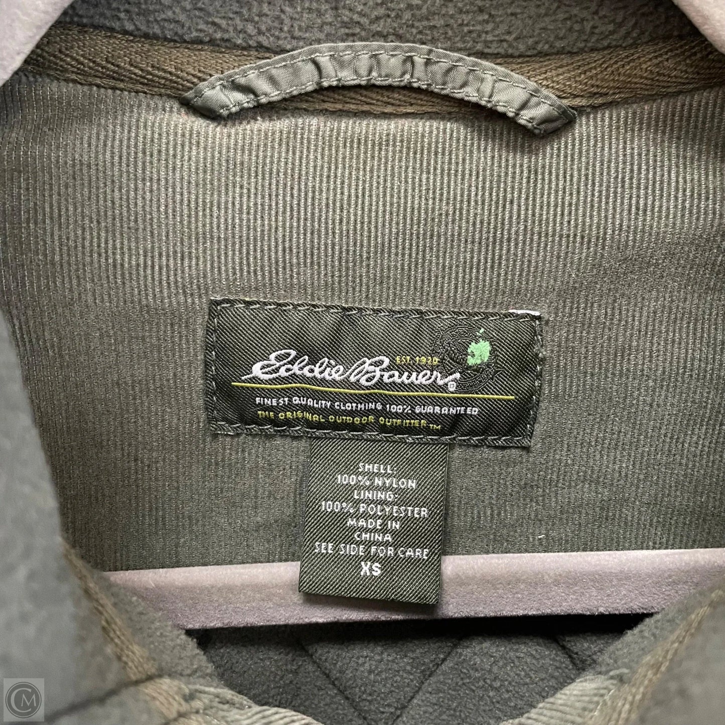 Jacket Puffer & Quilted By Eddie Bauer In Green, Size: Xs