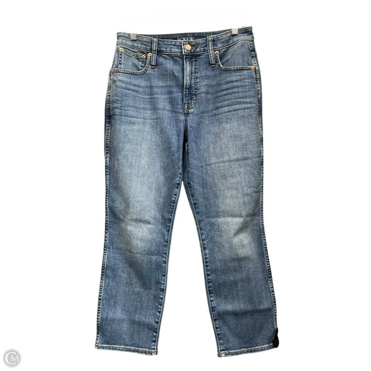 Jeans Straight By J. Crew In Blue Denim, Size: 10p