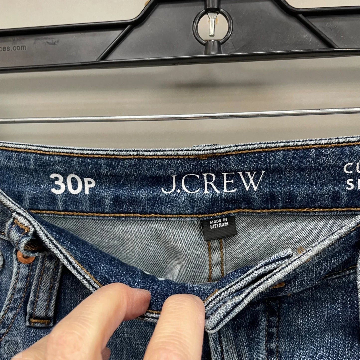 Jeans Straight By J. Crew In Blue Denim, Size: 10p