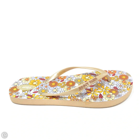 Sandals Flip Flops By Disney In Cream, Size: 7
