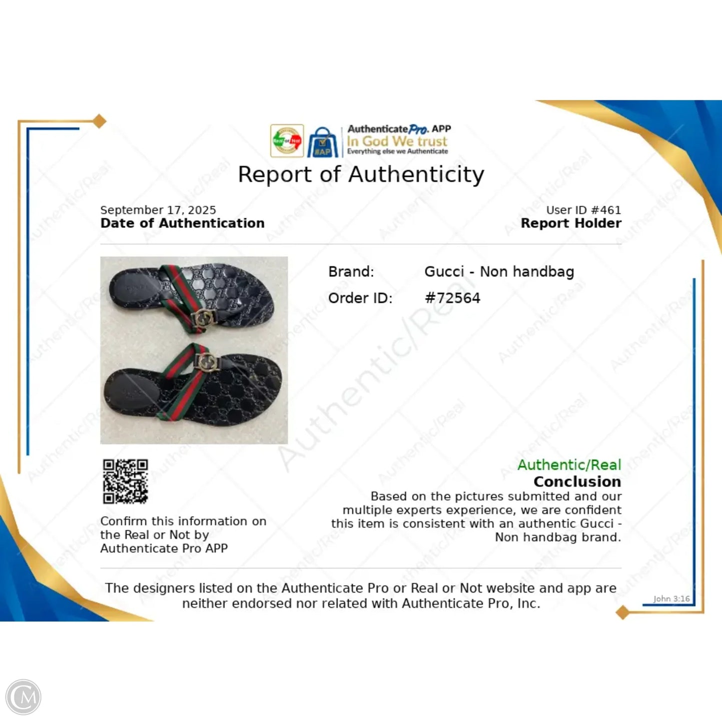 Sandals Luxury Designer By Gucci In Black & Red, Size: 6.5