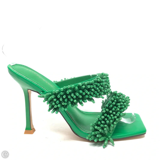 Sandals Heels Stiletto By Azalea Wang In Green, Size: 8