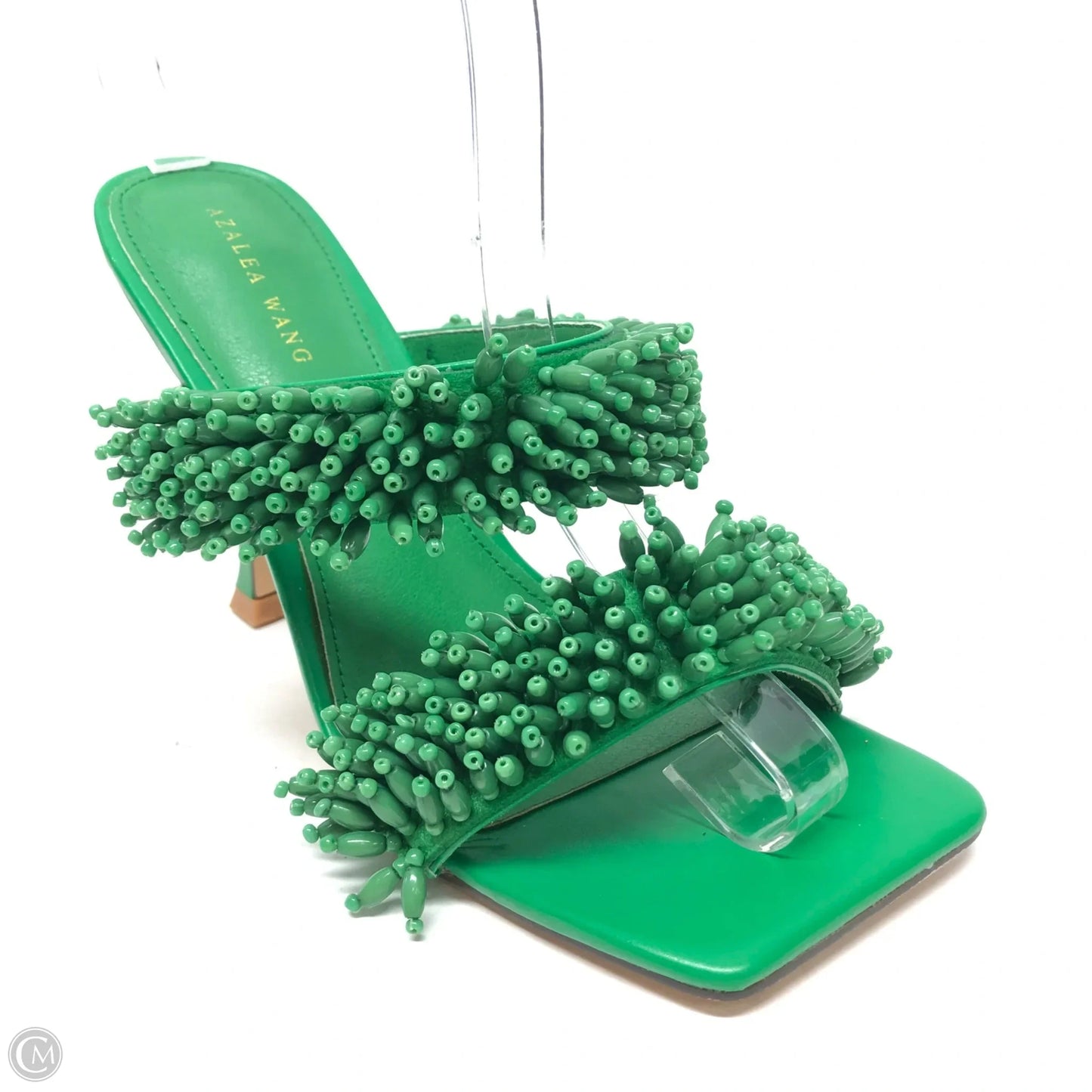 Sandals Heels Stiletto By Azalea Wang In Green, Size: 8