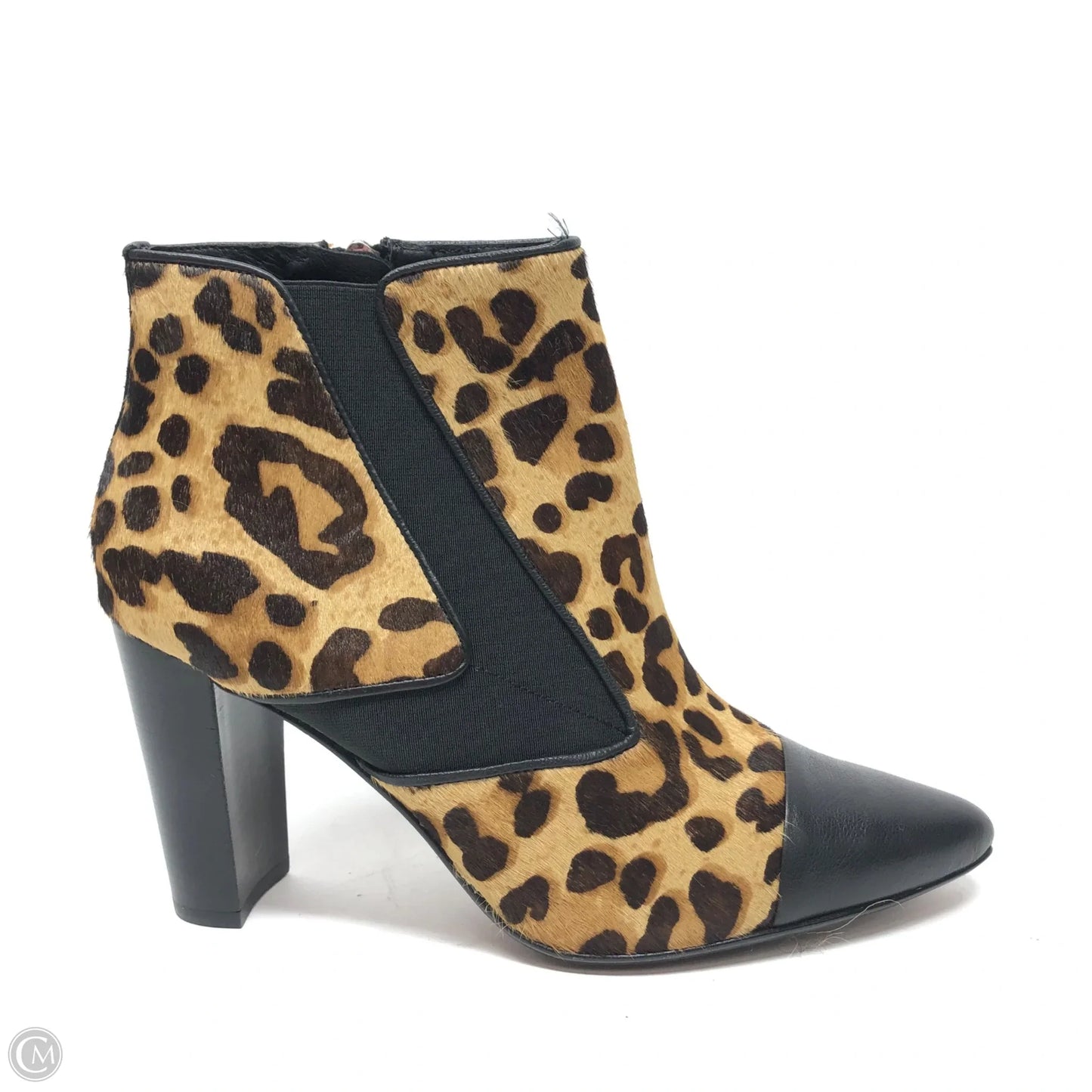 Boots Ankle Heels By Donald Pliner In Animal Print, Size: 9