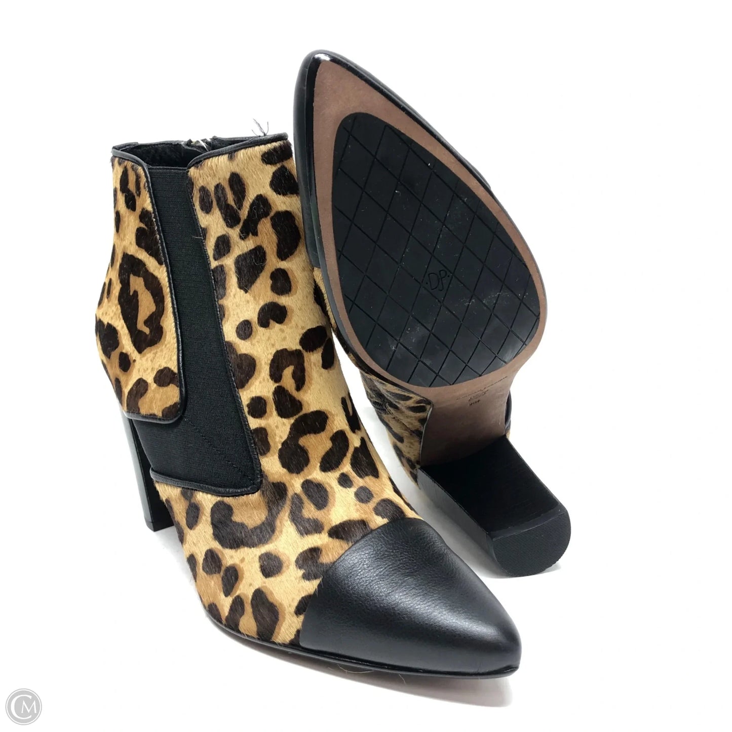 Boots Ankle Heels By Donald Pliner In Animal Print, Size: 9