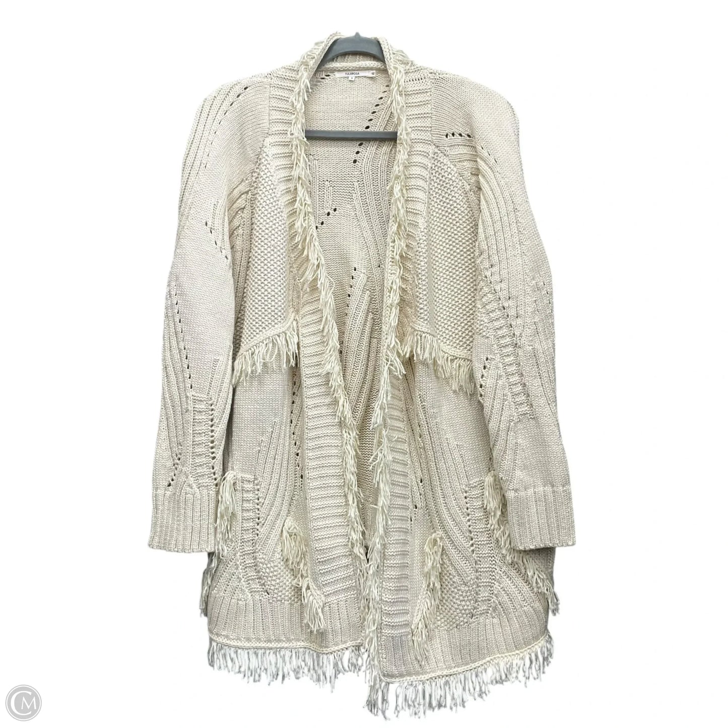 Sweater Cardigan By Tularosa In Cream, Size: S