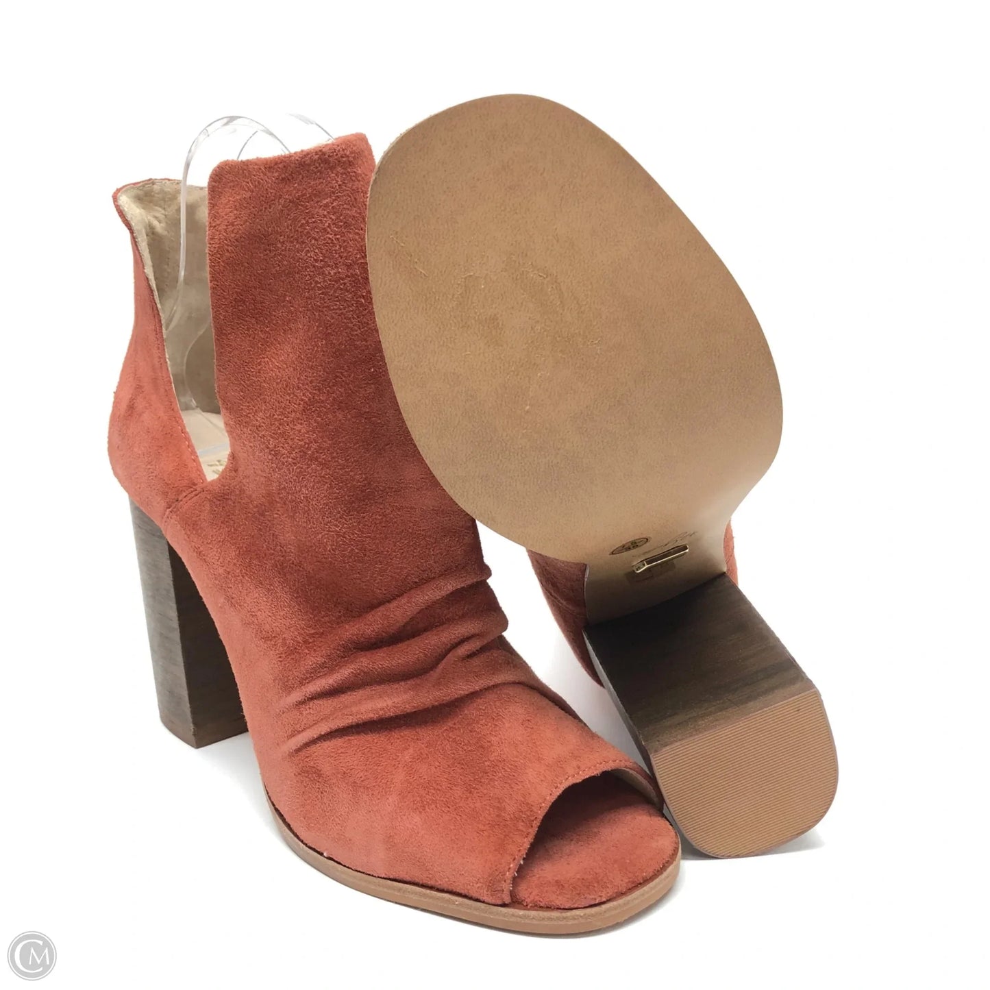 Boots Ankle Heels By Cmc In Red, Size: 7.5
