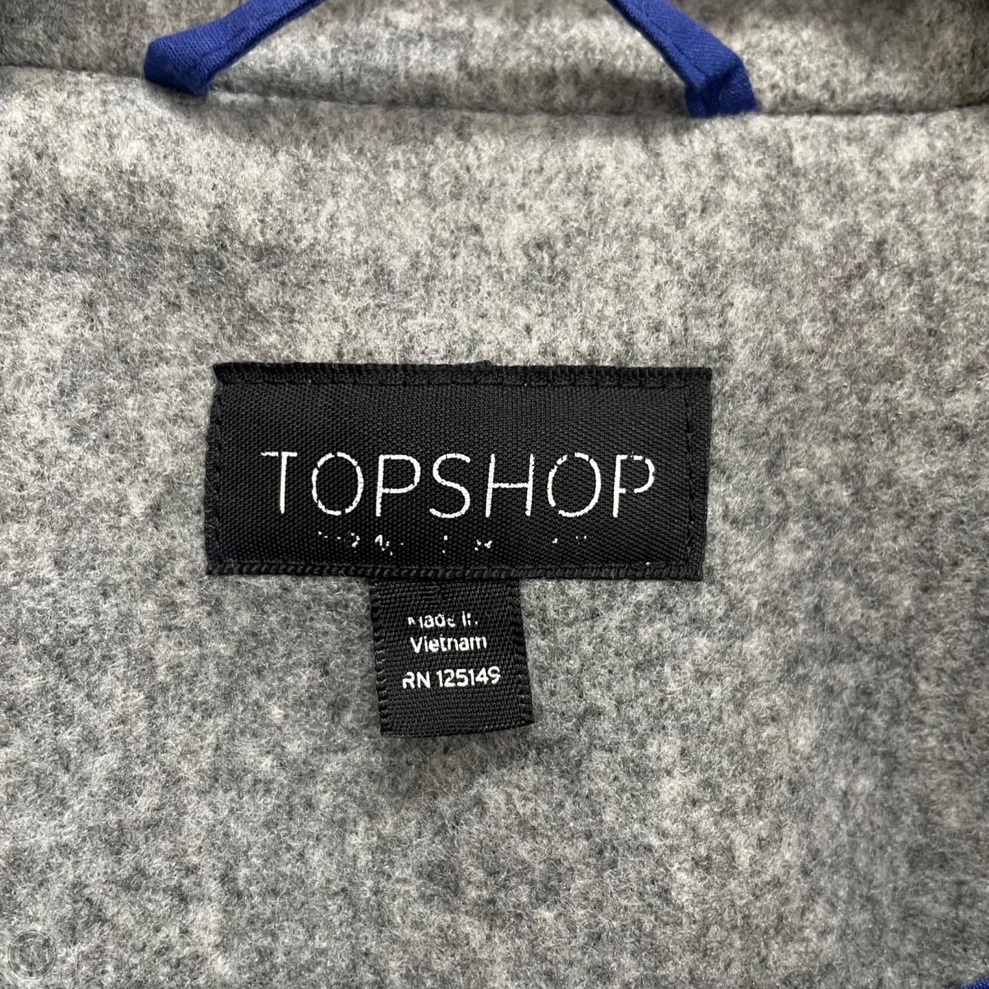 Coat Other By Topshop In Grey, Size: 8