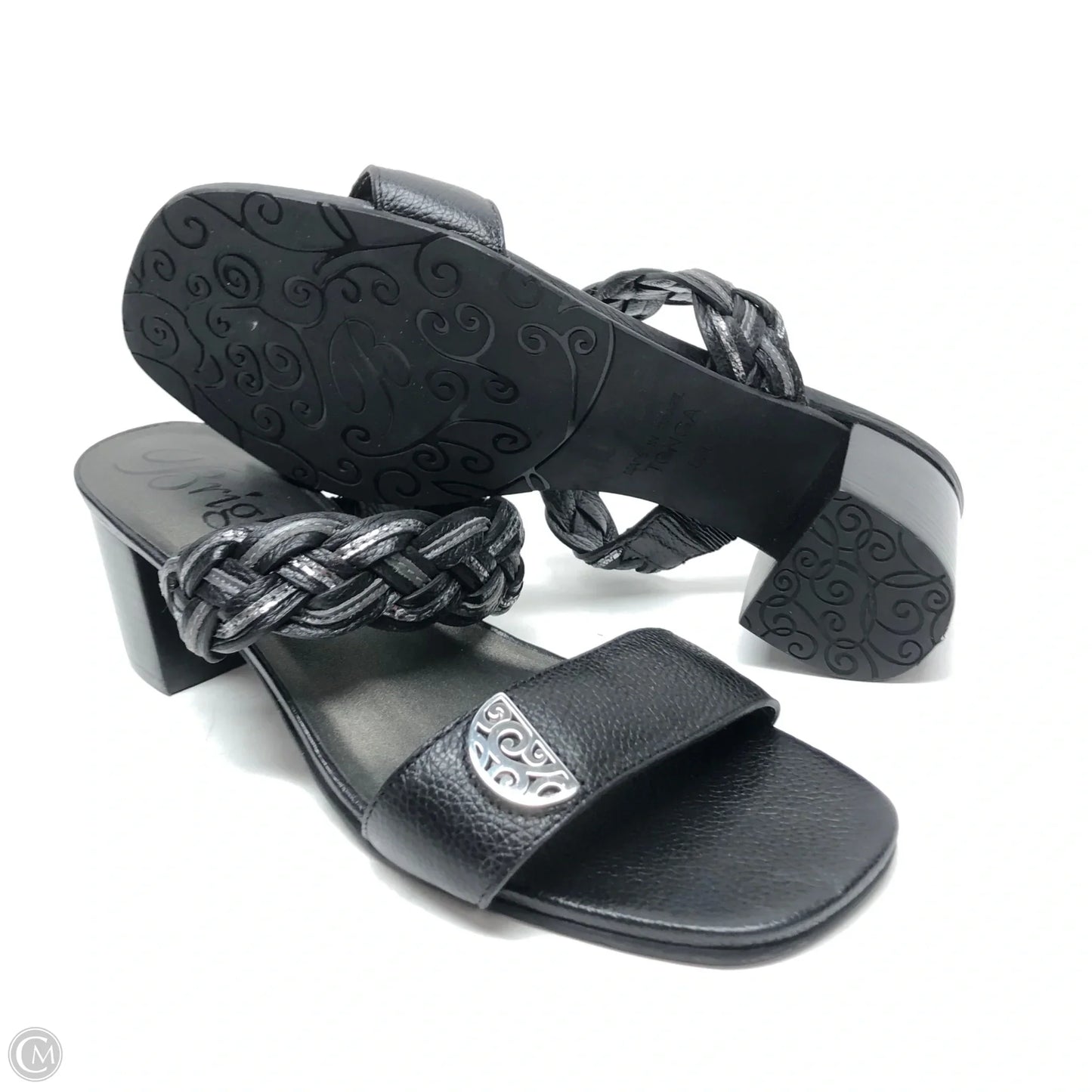 Sandals Heels Block By Brighton In Black, Size: 8