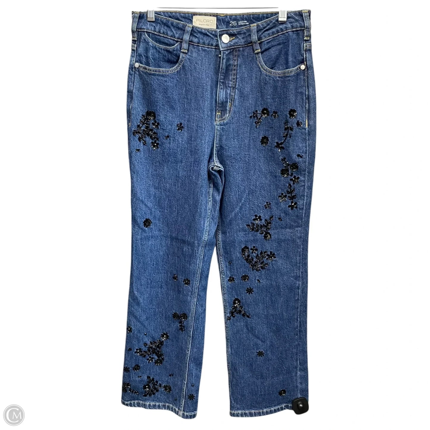 Jeans Wide Leg By Pilcro In Blue Denim, Size: 2