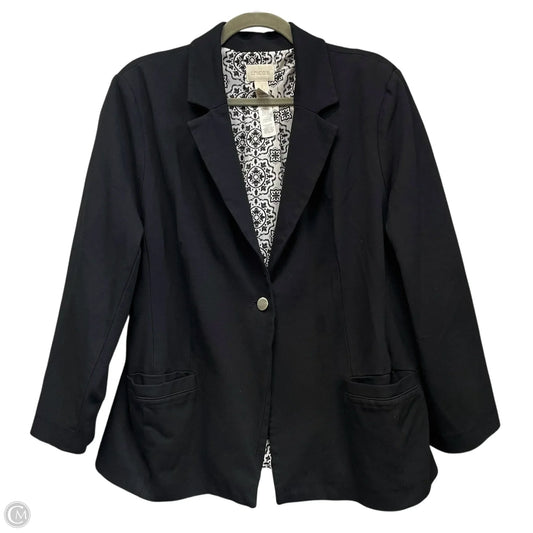 Blazer By Chicos In Black, Size: Xl