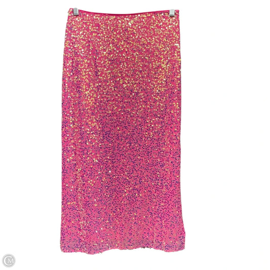 Skirt Midi By Lucy Paris In Pink, Size: S