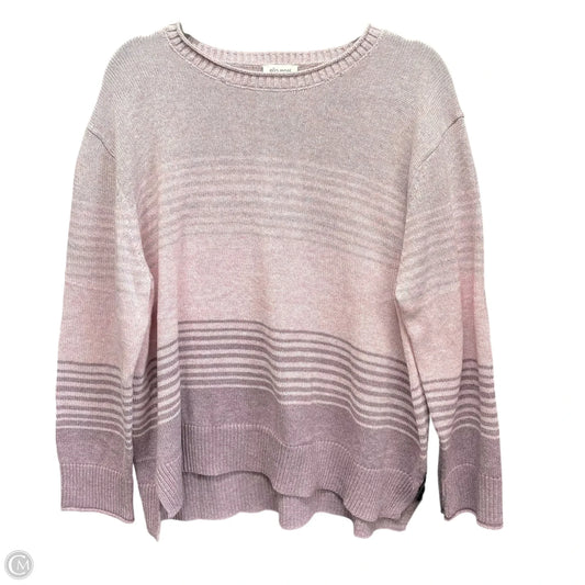Sweater By Ella Moss In Pink & Purple, Size: Xl