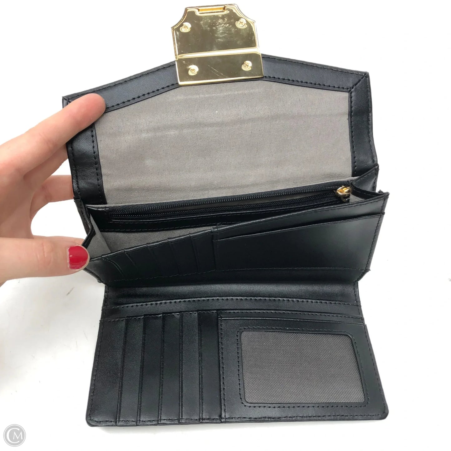 Wallet Leather By Vince Camuto, Size: Large