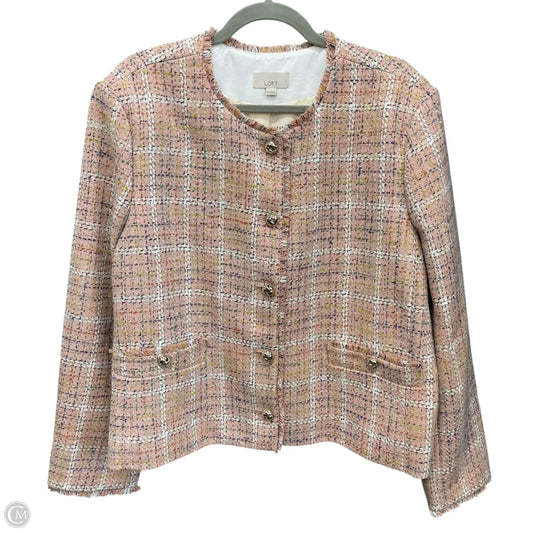 Blazer By Loft In Gold & Pink, Size: Xxl