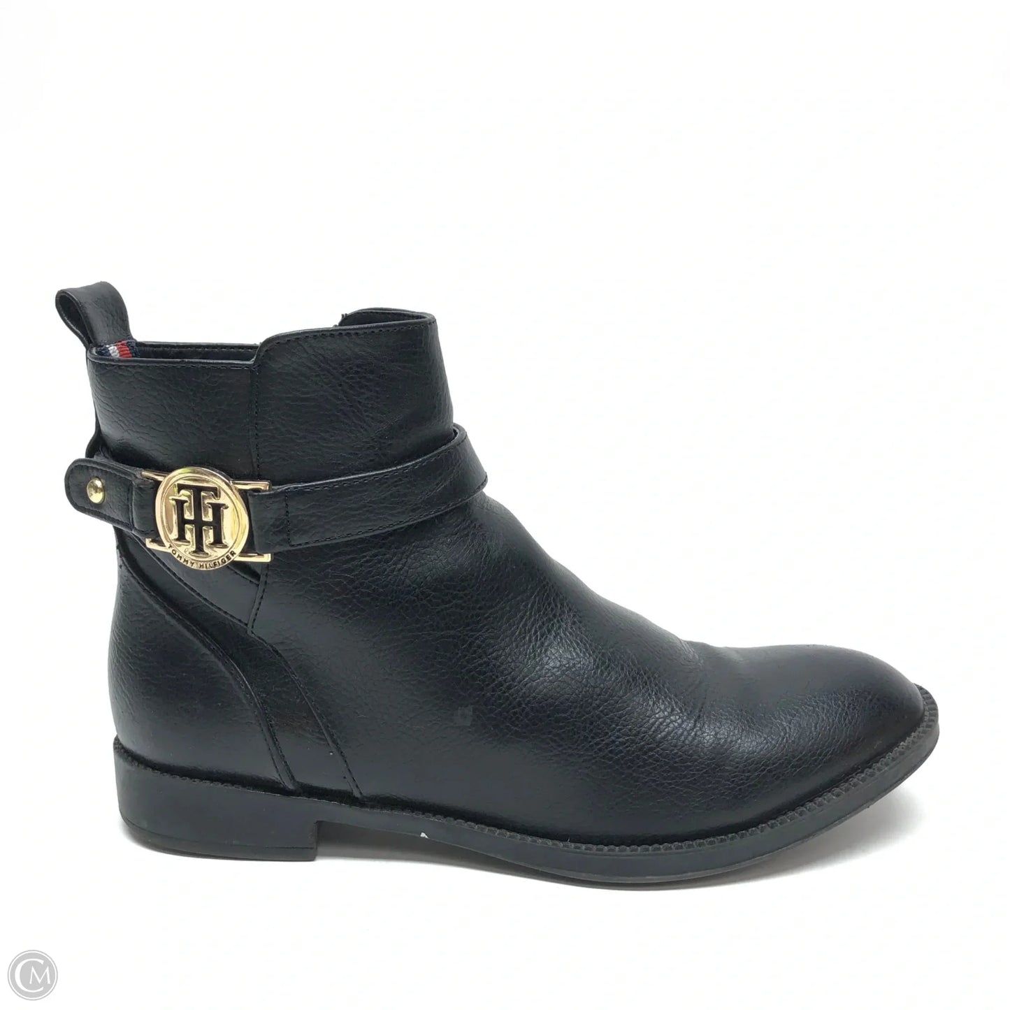 Boots Ankle Heels By Tommy Hilfiger In Black, Size: 5.5