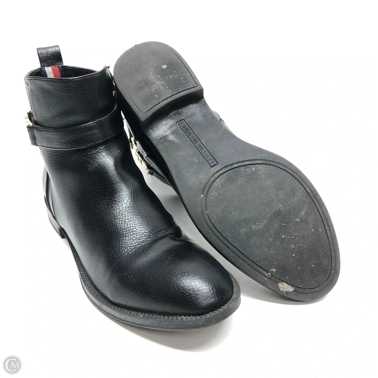 Boots Ankle Heels By Tommy Hilfiger In Black, Size: 5.5
