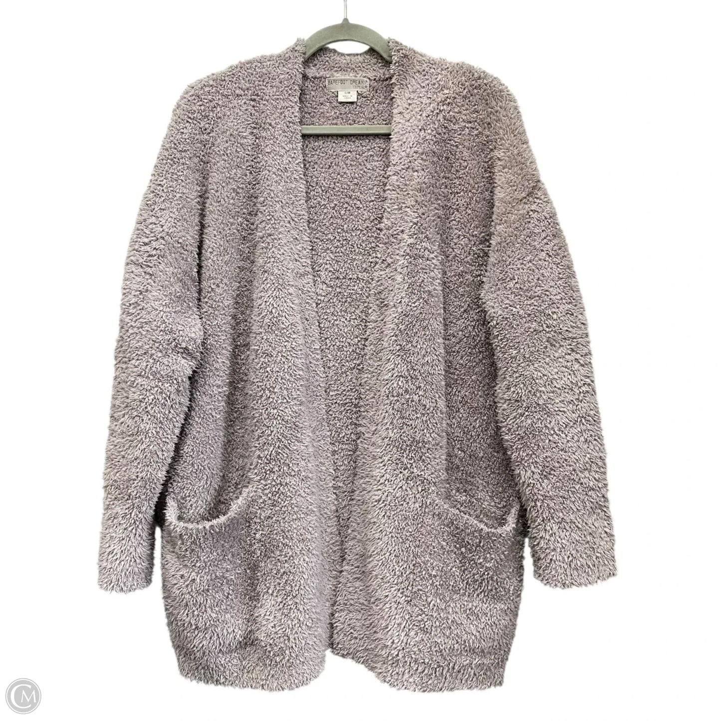 Sweater Cardigan By Barefoot Dreams In Grey, Size: M
