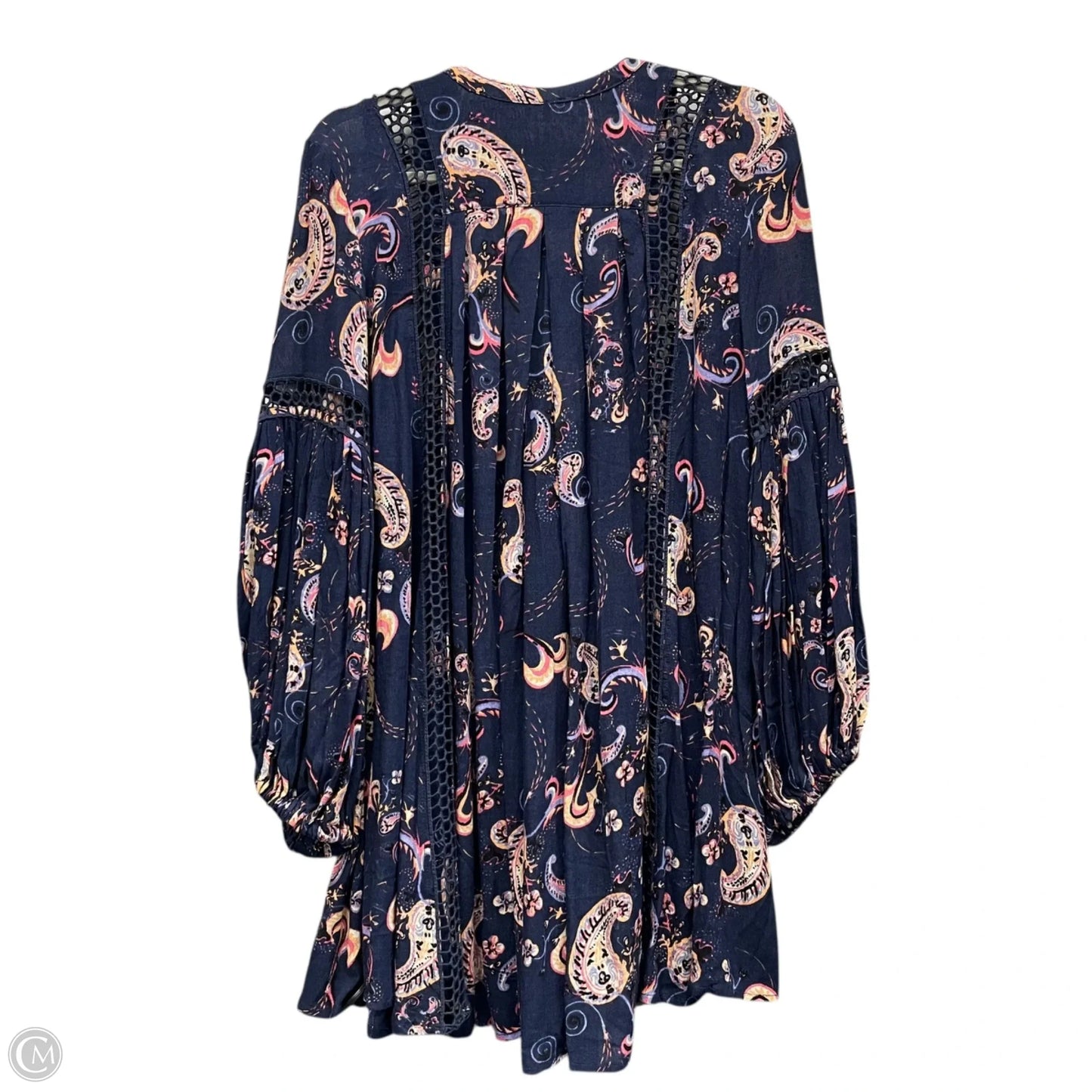 Tunic Long Sleeve By Free People In Navy, Size: S