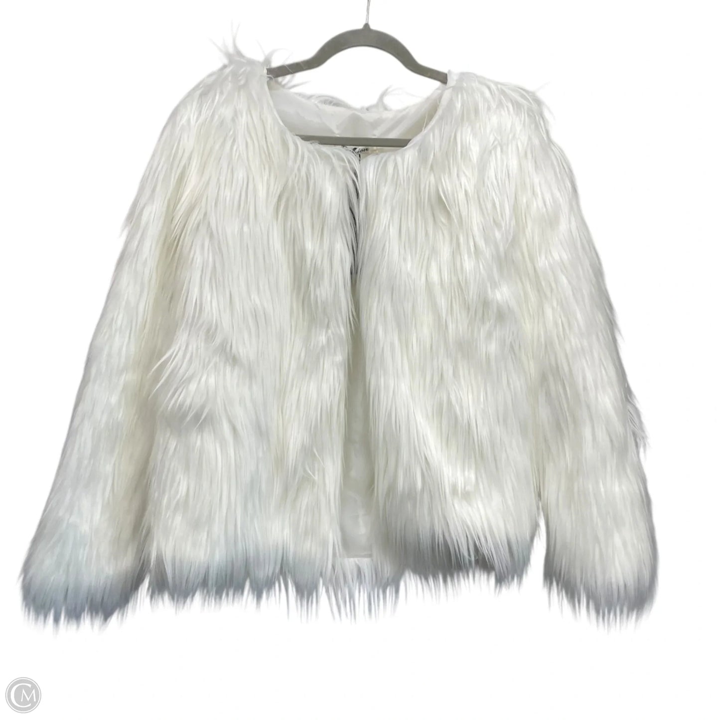 Coat Faux Fur & Sherpa By Clothes Mentor In White, Size: Xxl
