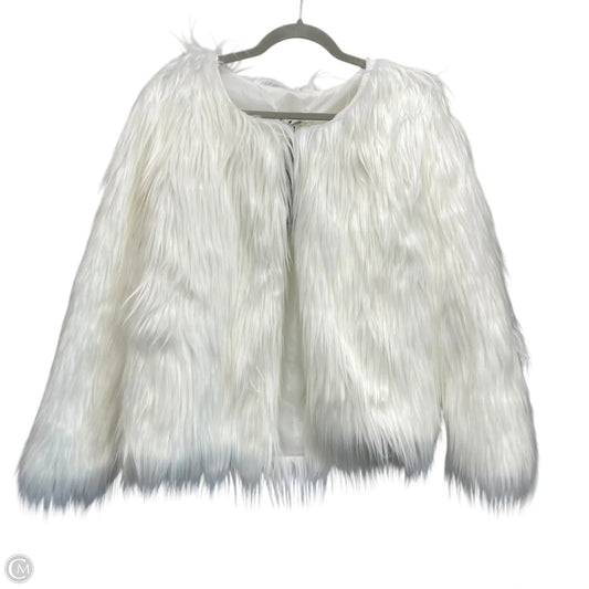 Coat Faux Fur & Sherpa By Clothes Mentor In White, Size: Xxl