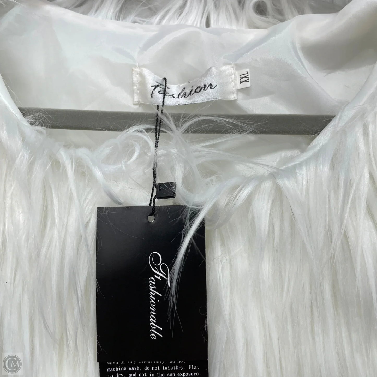 Coat Faux Fur & Sherpa By Clothes Mentor In White, Size: Xxl