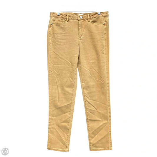 Jeans Straight By J. Jill In Tan, Size: 12