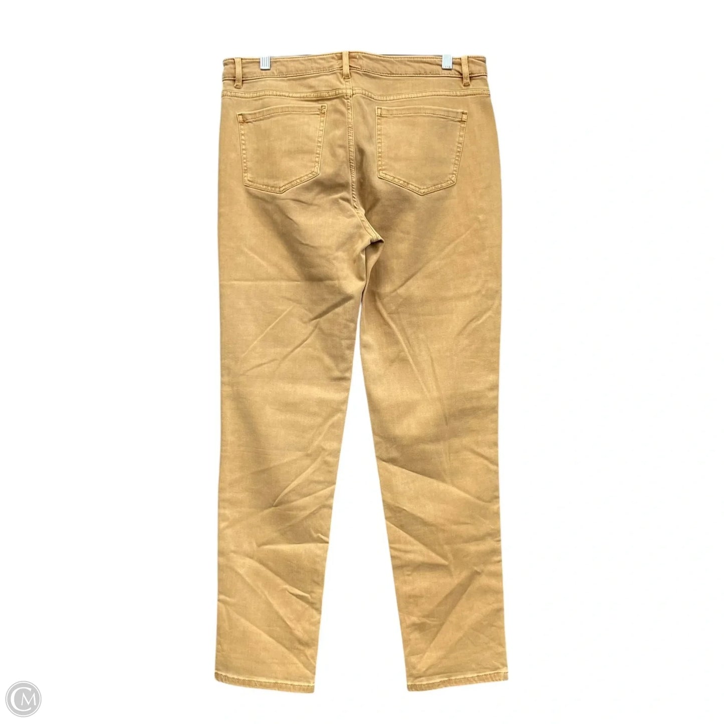 Jeans Straight By J. Jill In Tan, Size: 12