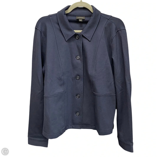 Jacket Shirt By J. Jill In Navy, Size: M