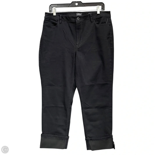 Jeans Cropped By J. Jill In Black, Size: 12