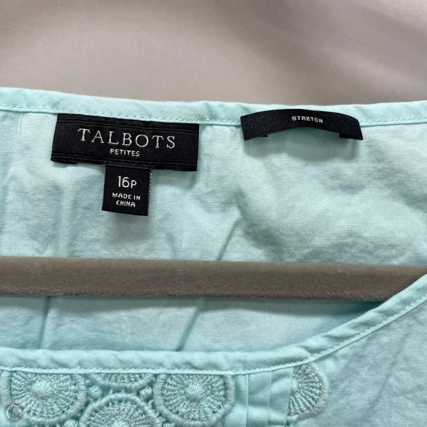 Top Sleeveless By Talbots In Blue, Size: 16
