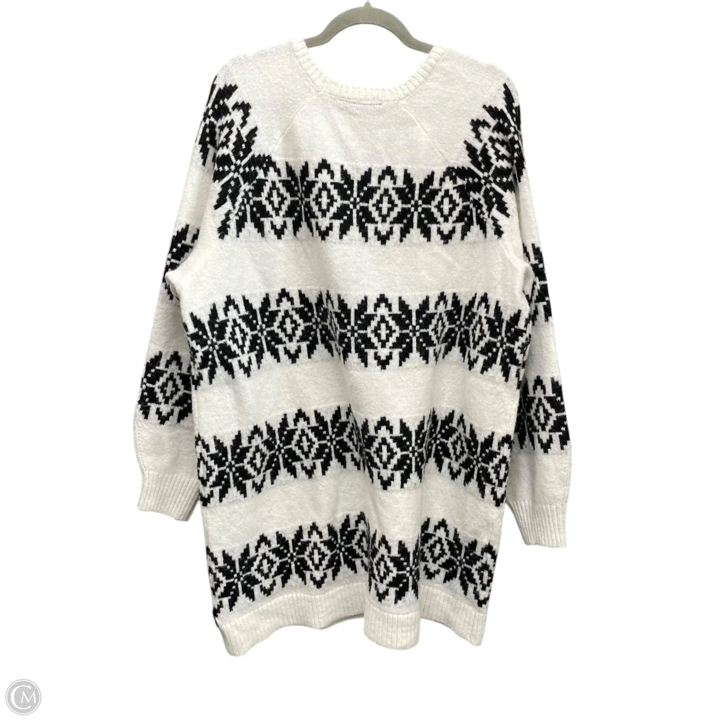 Sweater By Lane Bryant In Black & White, Size: 1x