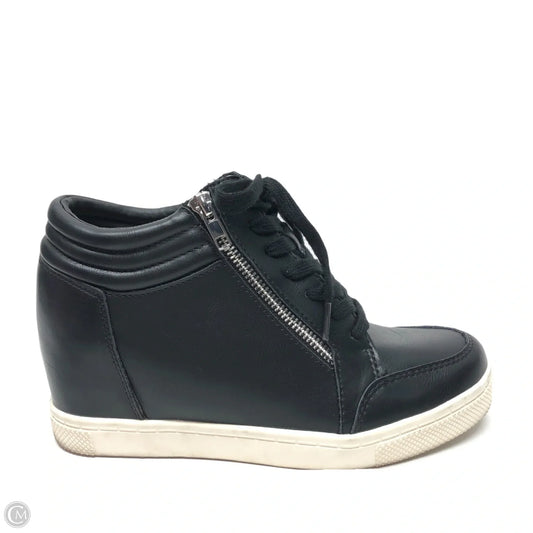 Shoes Heels Wedge By Torrid In Black, Size: 9.5