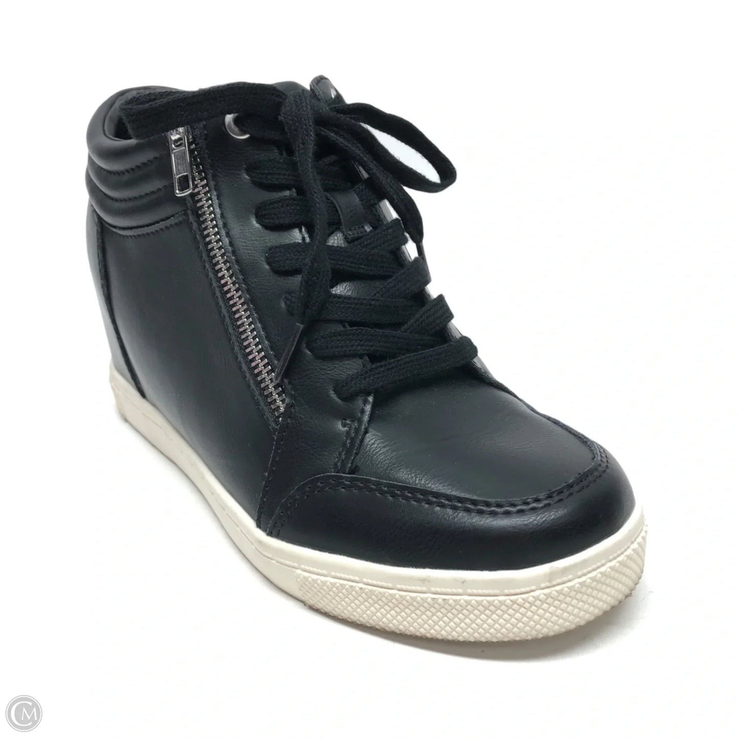 Shoes Heels Wedge By Torrid In Black, Size: 9.5