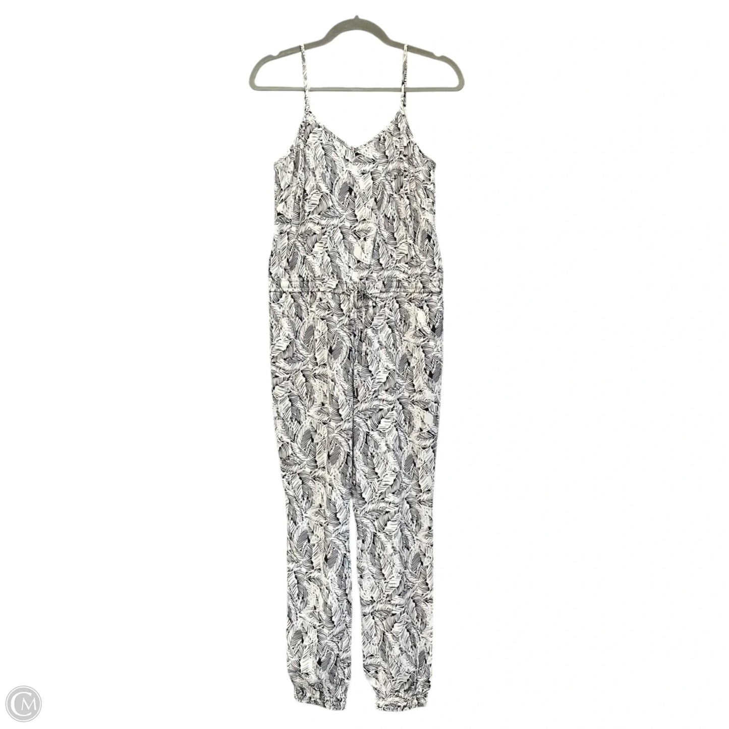 Jumpsuit By Banana Republic In Black & Cream, Size: 0