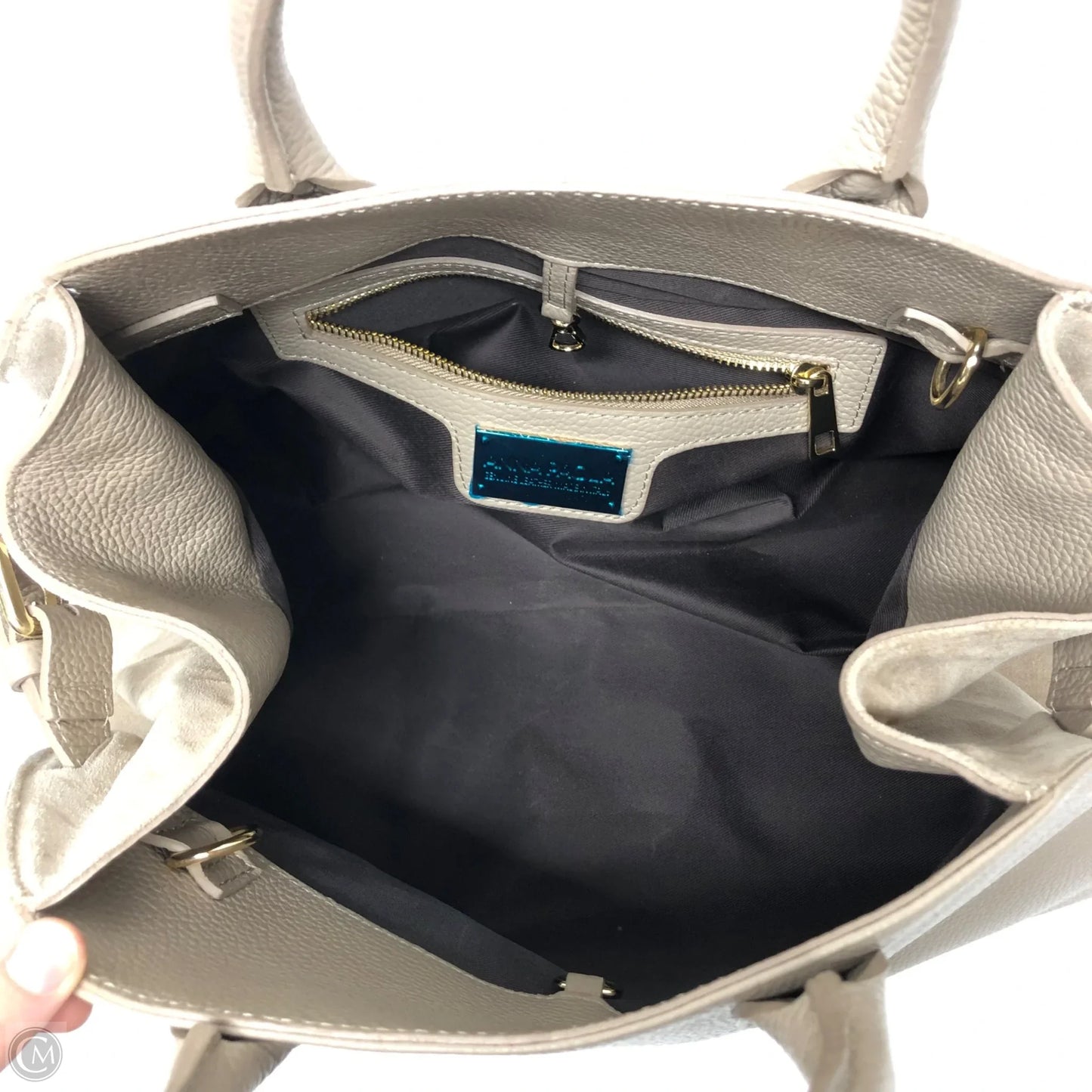 Handbag Leather By Cmc, Size: Medium