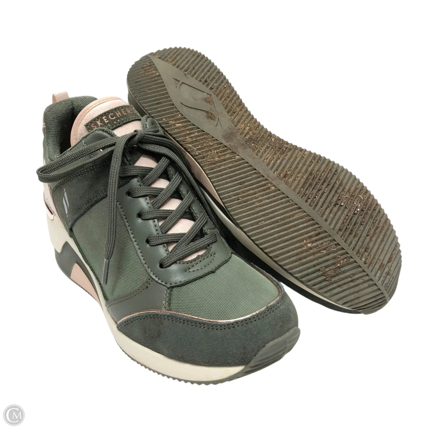 Shoes Sneakers Platform By Skechers In Green, Size: 9.5