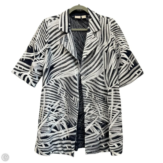 Jacket Other By Chicos In Blue & White, Size: M
