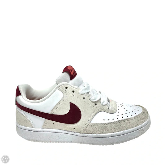 Shoes Sneakers By Nike In Red & White, Size: 5.5