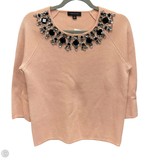 Sweater By Ann Taylor In Peach, Size: S
