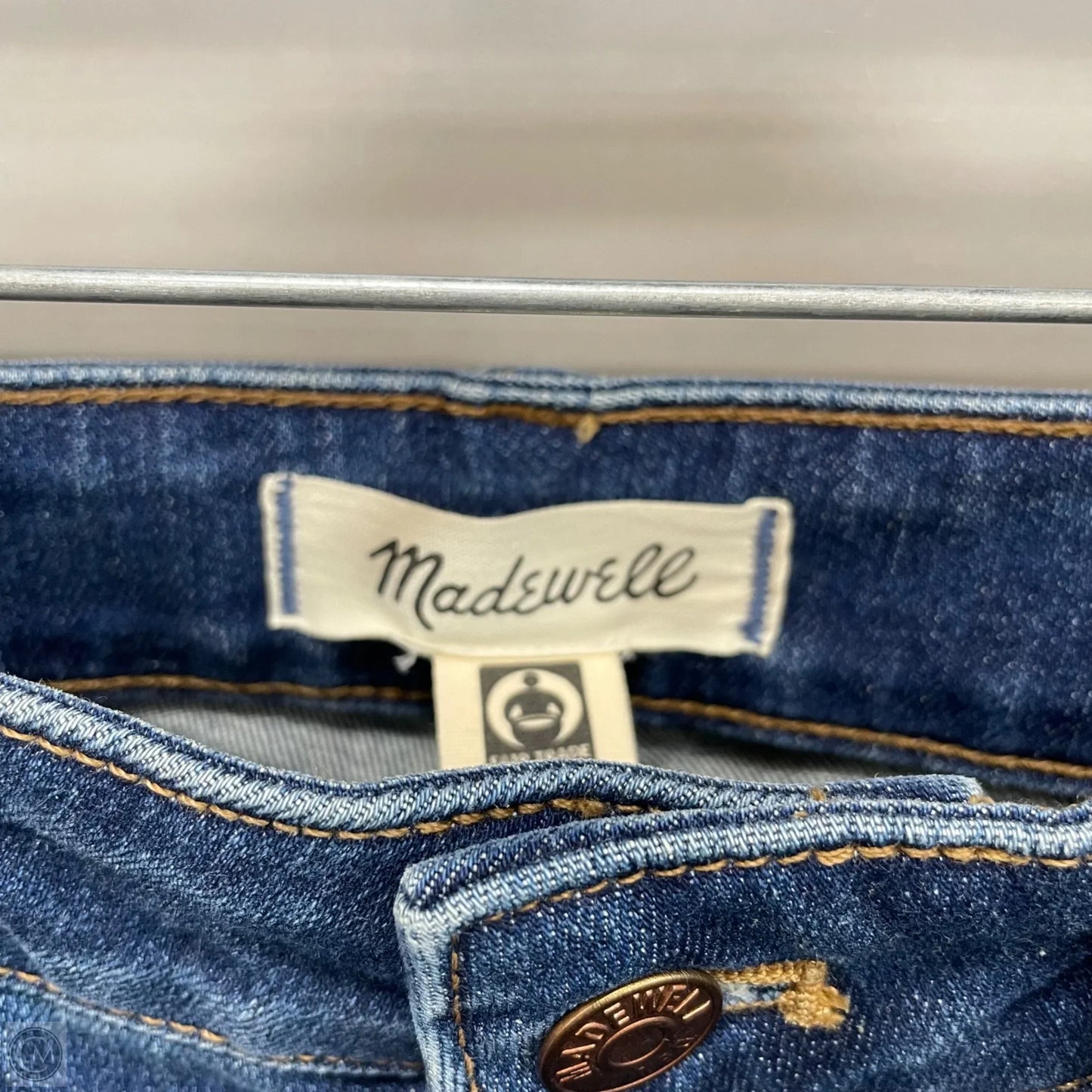 Jeans Skinny By Madewell In Blue Denim, Size: 8