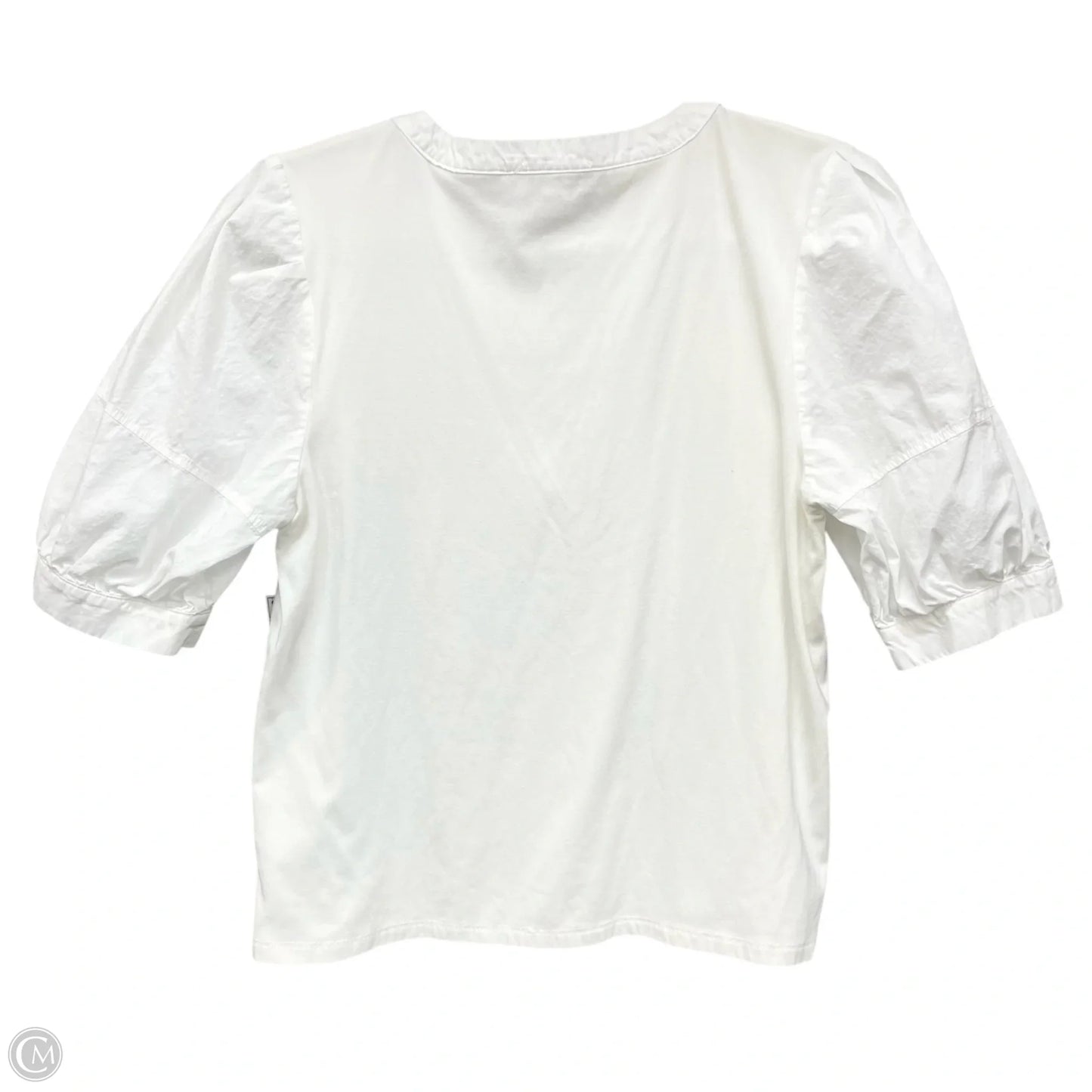 Top Short Sleeve By Evereve In White, Size: M