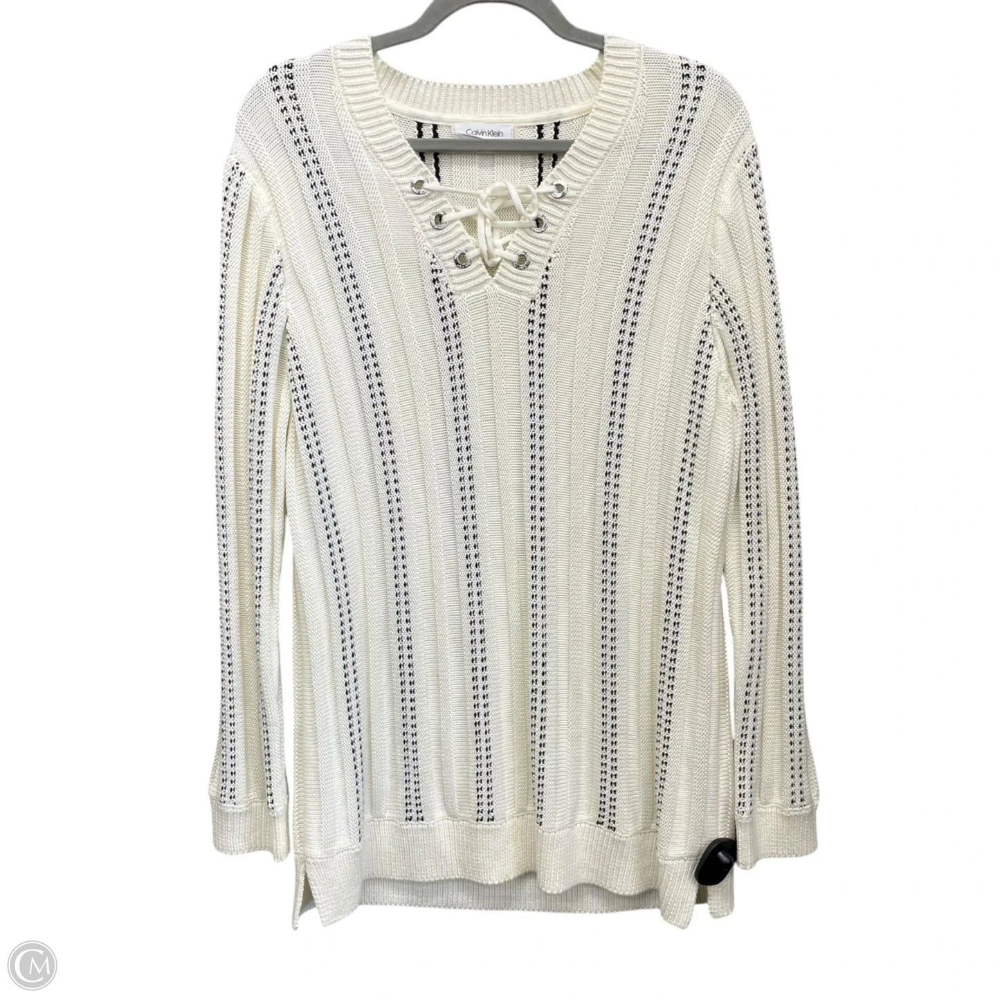 Sweater By Calvin Klein In Cream, Size: M