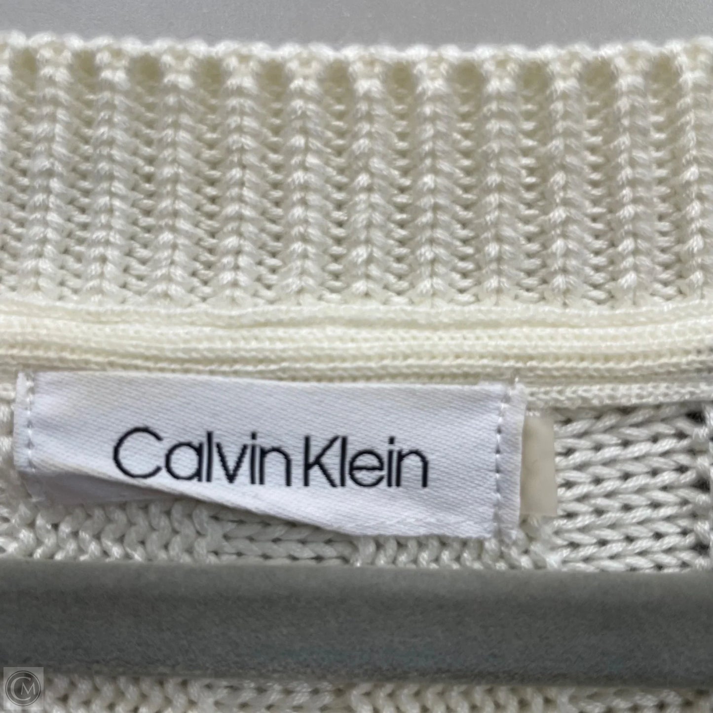 Sweater By Calvin Klein In Cream, Size: M