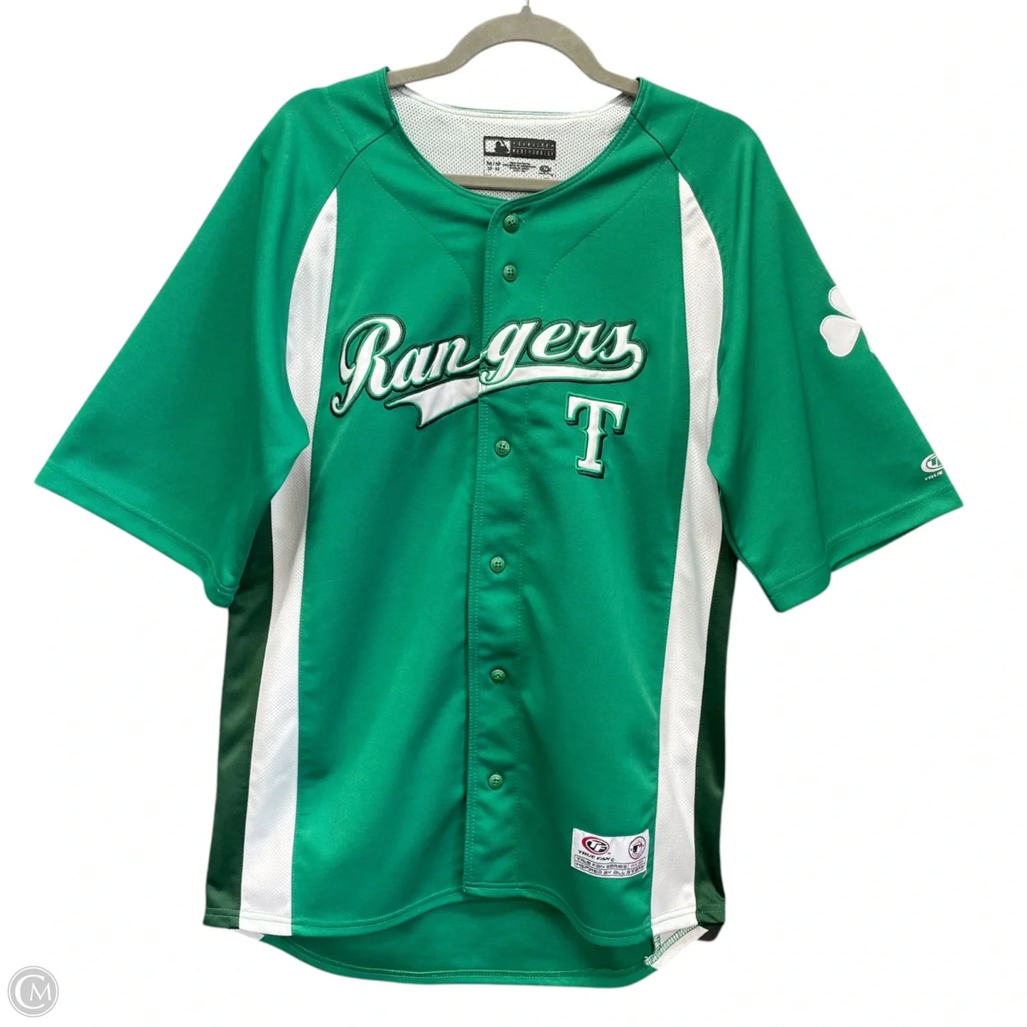 Athletic Top Short Sleeve By Genuine Merchandise In Green, Size: M