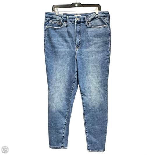 Jeans Skinny By Good American In Blue Denim, Size: 20